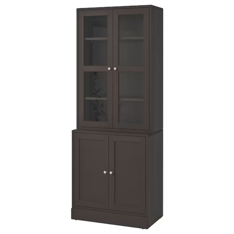 Tủ Kính Trưng Bày 81x47x212cm LẮP SẴN Decor Phòng Khách, Phòng Làm Việc  Yapi-624