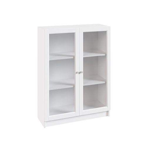 Tủ Cánh Kính 3 Tầng Kích thước 80cm x 30cm x 106cm Decor Phòng Làm Việc, Phòng Khách Yapi-627