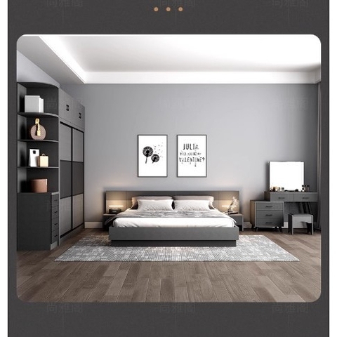 Tủ Quần Áo Cửa Lùa Phong Cách Bắc Âu Kích thước 200x60x240cm (DxRxC) Bằng Gỗ MDF - Yapi-217