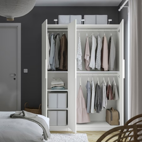 Tủ Áo 3 Cánh Mở Kích Thước 150x60x201cm Bằng Gỗ MDF Yapi-219