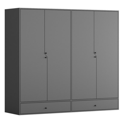 Tủ Quần Áo Cỡ Lớn Kích Thước 200x59x180cm Gỗ Công Nghiệp Yapi-224