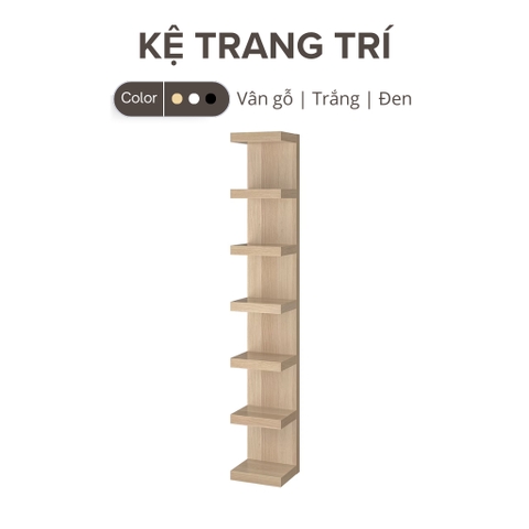 Kệ trang trí treo tường kích thước 30x28x190cm LẮP SẴN Yapi-635