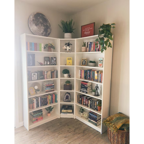 Kệ Sách 6 Tầng Cỡ Nhỏ Bằng Gỗ MDF KT 40x28x202cm Yapi-648