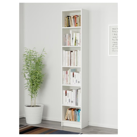 Kệ Sách 6 Tầng Cỡ Nhỏ Bằng Gỗ MDF KT 40x28x202cm Yapi-648