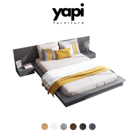 Giường bệt kèm tab đầu giường ngăn kéo LẮP RÁP TẬN NHÀ Yapi -505 của Yapi