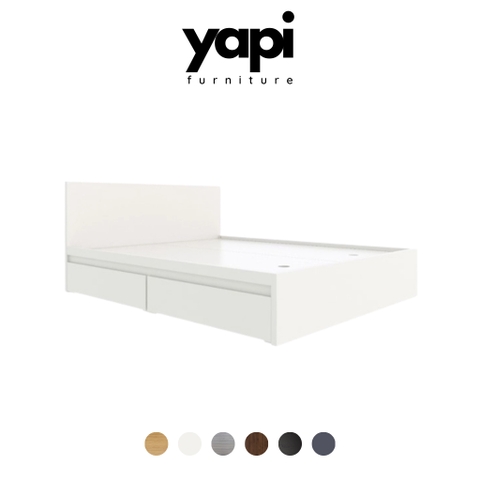 Giường Ngủ 2 Hộc Tủ Kéo Cao 35cm LẮP ĐẶT TẬN NHÀ YAPI-501