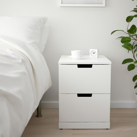 Tủ Đựng Đồ Tủ Đầu Giường 2 Ngăn Kéo Bằng Gỗ MDF Yapi-158