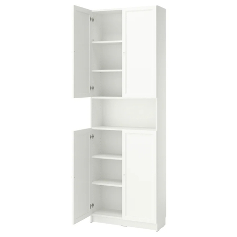 Kệ Sách Có Cánh 80x30x234cm (DxRxC) Gỗ MDF chống xước Yapi-652