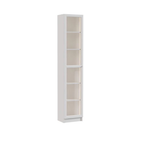 Kệ Sách 6 Tầng Cửa Kính Tích Hợp Đèn LED Yapi-653 40x30x202cm (DxRxC)