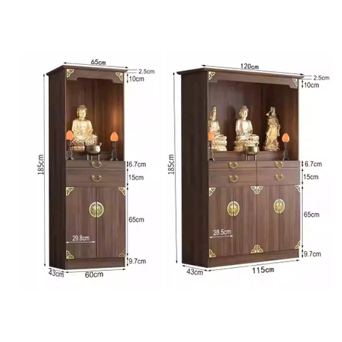 Tủ thờ chung cư thiết kế hiện đại Yapi-1200 120x43x185 (DxRxC)