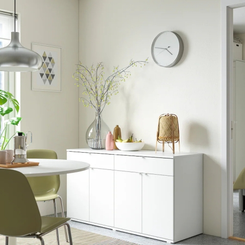 Tủ để đồ phong cách Bắc Âu 140x47x75cm Yapi-164 để bát đĩa, trang trí phòng khách, phòng bếp