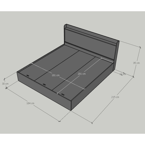 Giường Ngủ Bọc Nệm Đầu Giường Yapi-523