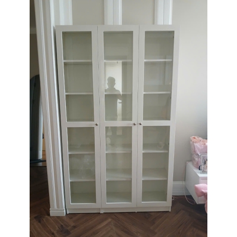 Tủ Kính 6 Tầng Kích thước 120x30x200cm Decor Phòng Làm Việc, Phòng Khách Yapi-623