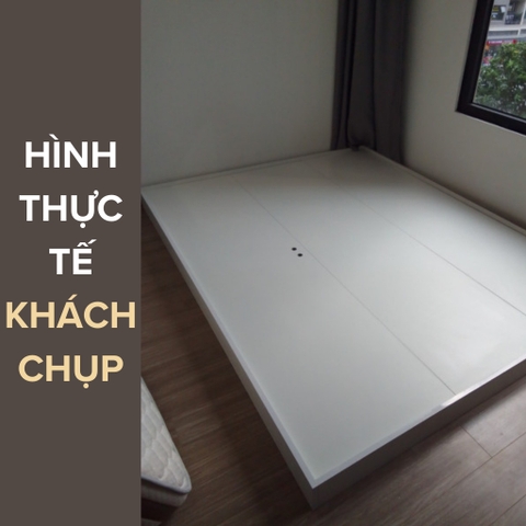 Giường Ngủ Bệt Cao 12cm Thiết Kế Đơn Giản Tự Lắp Ráp Tại Nhà Dễ Dàng GHC-9192 của Yapi