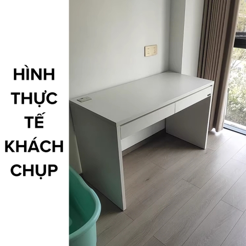 Bàn làm việc, bàn học 2 ngăn kéo 100x55x76cm thiết kế tối giản Yapi-415