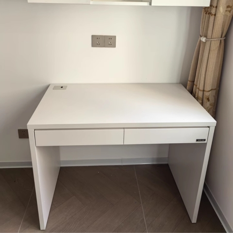 Bàn làm việc, bàn học 2 ngăn kéo 100x55x76cm thiết kế tối giản Yapi-415