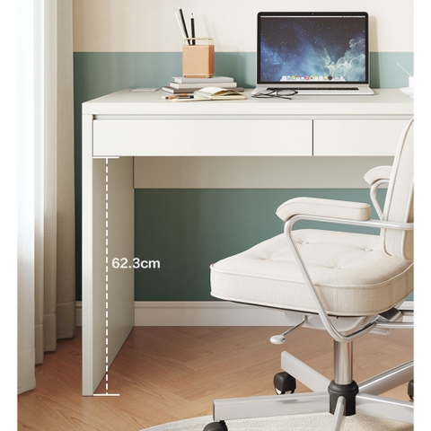 Bàn làm việc, bàn học 2 ngăn kéo 100x55x76cm thiết kế tối giản Yapi-415
