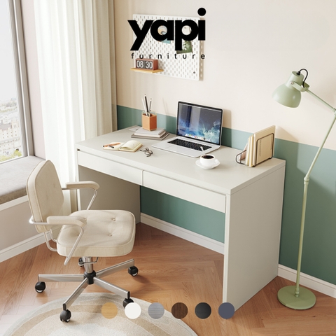 Bàn làm việc, bàn học 2 ngăn kéo 100x55x76cm thiết kế tối giản Yapi-415