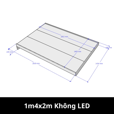 Giường Bay Kèm Đèn LED Gỗ MDF Nhập Khẩu LẮP RÁP TẬN NHÀ cho Gia Đình, Homestay Yapi-518