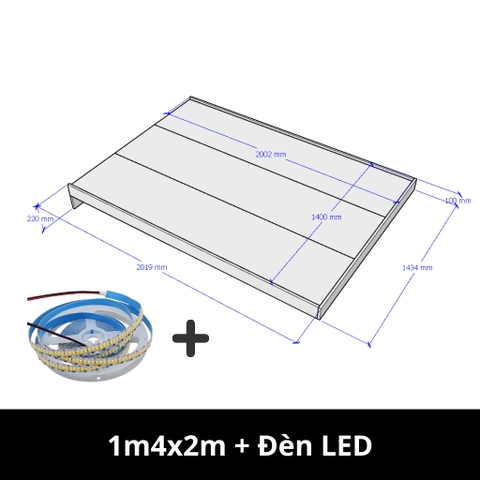 Giường Bay Kèm Đèn LED Gỗ MDF Nhập Khẩu LẮP RÁP TẬN NHÀ cho Gia Đình, Homestay Yapi-518