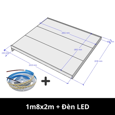 Giường Bay Kèm Đèn LED Gỗ MDF Nhập Khẩu LẮP RÁP TẬN NHÀ cho Gia Đình, Homestay Yapi-518
