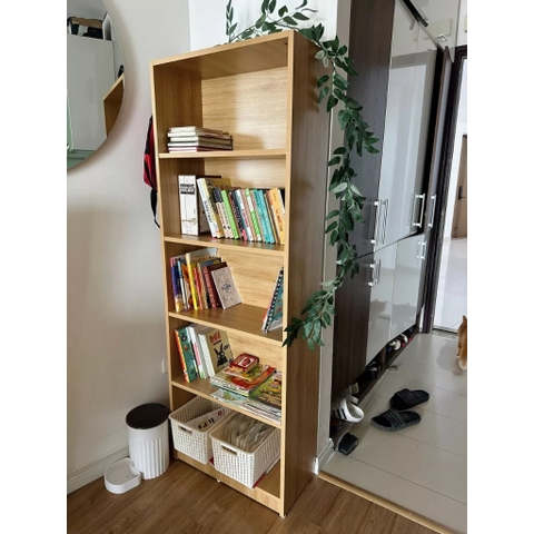 Kệ Sách 5 Tầng Cỡ Nhỏ Rộng 60cm Bằng Gỗ MDF Nhập Yapi-600-60