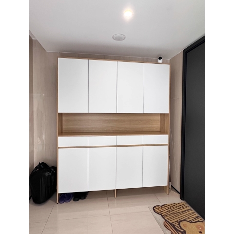 Tủ Giày Đa Năng Có Đèn LED Gỗ MDF Chống Ẩm Thiết Kế Tối Ưu Không Gian Yapi-315