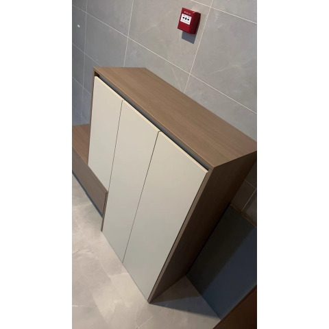 Tủ Giày Có Ghế Ngồi Kích Thước 140x35x110cm LẮP SẴN Yapi-317