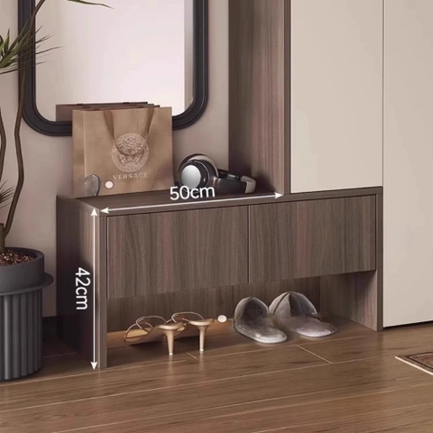 Tủ Giày Có Ghế Ngồi Kích Thước 140x35x110cm LẮP SẴN Yapi-317