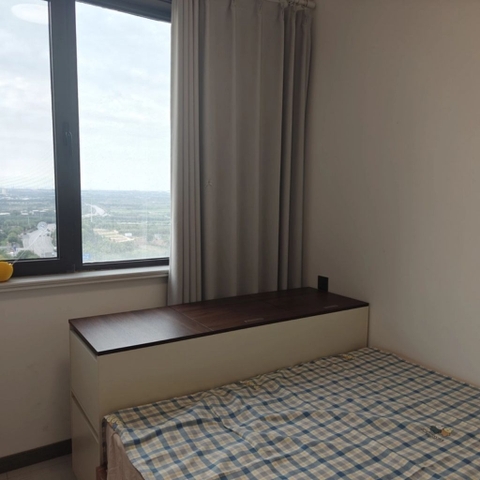 Kệ Đầu Giường Liền Tường Kèm Hộc Tủ Trang Trí Phòng Ngủ Hiện Đại 180x30x95cm Yapi-124