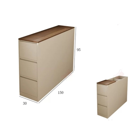 Kệ Đầu Giường Liền Tường Kèm Hộc Tủ Trang Trí Phòng Ngủ Hiện Đại 180x30x95cm Yapi-124