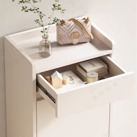 Tủ Giày Dép Nhỏ Gọn 1 Cánh Kèm Ngăn Kéo Cho Căn Hộ Nhỏ 50x35x110cm Yapi-330