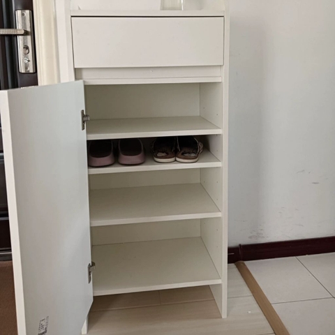 Tủ Giày Dép Nhỏ Gọn 1 Cánh Kèm Ngăn Kéo Cho Căn Hộ Nhỏ 50x35x110cm Yapi-330