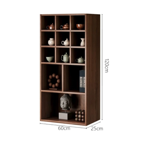 Kệ Treo Tường Ô Vuông Nhiều Ngăn Decor Phòng Khách 80x25x120cm Yapi-KTT001