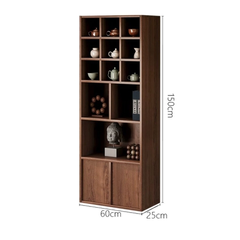 Kệ Treo Tường Ô Vuông Nhiều Ngăn Decor Phòng Khách 80x25x120cm Yapi-KTT001