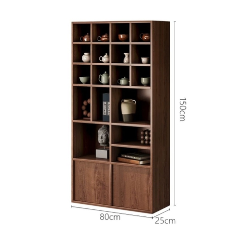 Kệ Treo Tường Ô Vuông Nhiều Ngăn Decor Phòng Khách 80x25x120cm Yapi-KTT001