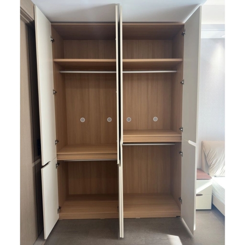 Tủ Quần Áo Cánh Hiện Đại Nhiều Ngăn Treo Kệ Gấp Cho Phòng Ngủ 200x60x240cm Yapi-263