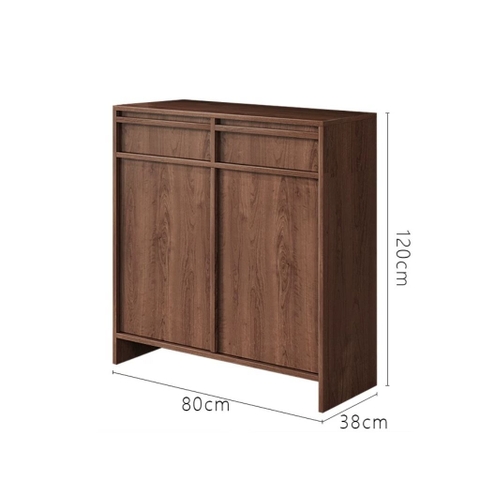 Tủ Giày Gỗ Hiện Đại Nhiều Ngăn Và Kệ Trang Trí Vân Gỗ Nổi 160x38x140cm Yapi-333
