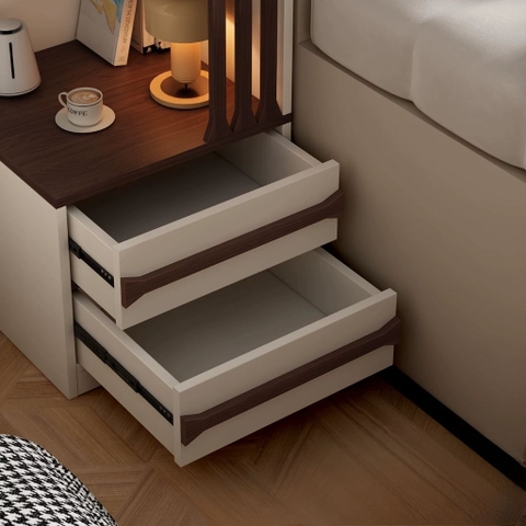 Kệ Sách Chữ L Nhiều Tầng Hiện Đại Kèm Ngăn Kéo 45x45x198cm Yapi-671