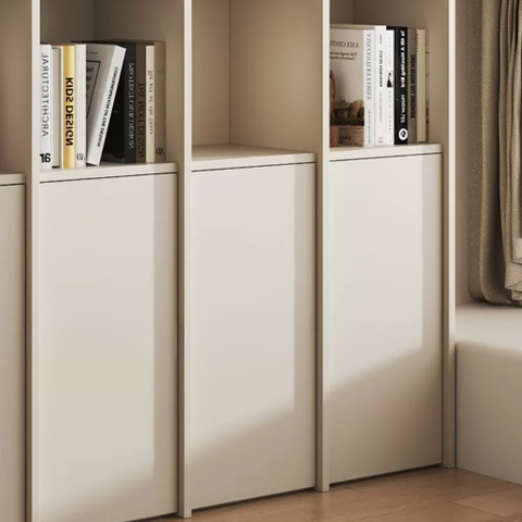 Kệ Sách Thanh Gỗ Dọc Nhiều Ngăn Hiện Đại  240x35x240cmYapi-673