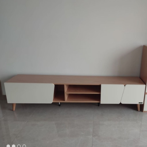 Tủ Kệ Tivi Gỗ Hiện Đại Cánh Mở Trang Trí Phòng Khách Tối Giản 180x36x42cm Yapi-925