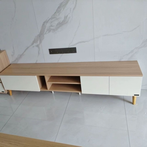 Tủ Kệ Tivi Gỗ Hiện Đại Cánh Mở Trang Trí Phòng Khách Tối Giản 180x36x42cm Yapi-925