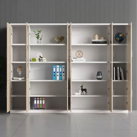 Tủ Tài Liệu Văn Phòng Cánh Kinh Nhiều Ngăn Hiện Đại 200x40x200cm Yapi-TTL001