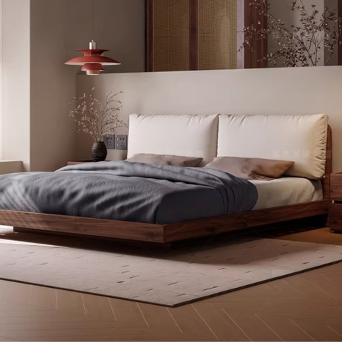 Giường Bay Có Đầu Giường Bo Cong Phong Cách Nhật Bản 1m6x2m Yapi-549