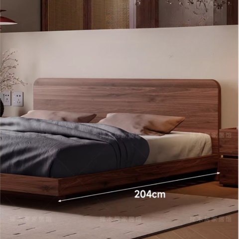 Giường Bay Có Đầu Giường Bo Cong Phong Cách Nhật Bản 1m6x2m Yapi-549