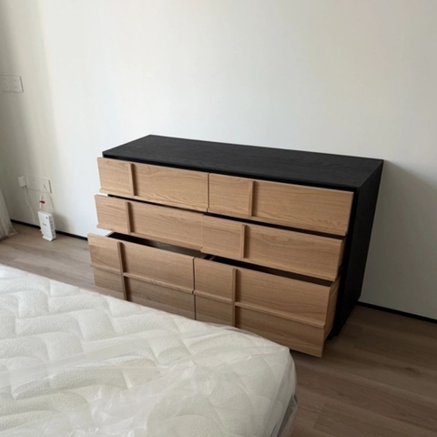 Bàn Trang Điểm Chữ L Gỗ MDF Phong Cách Hiện Đại Tích Hợp Tủ Ngăn Kéo 120x40x75cm Yapi-809