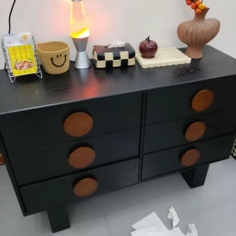 Tủ Đựng Đồ Trang Trí Ngăn Kéo Tay Nắm Tròn Hiện Đại 180x40x90cm Yapi-129