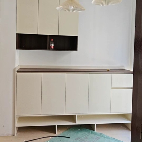Tủ Giày Dép Kèm Ngăn Kéo Phối Màu Hiện Đại Cho Căn Hộ 160x36x110cm, Yapi-339