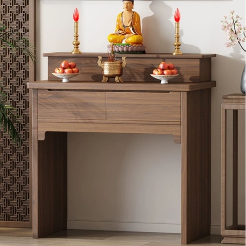 Tủ Thờ Kèm Ngăn Kéo Tối Giản Nhỏ Gọn Cho Căn Hộ 108x60x108cm, Yapi-1210