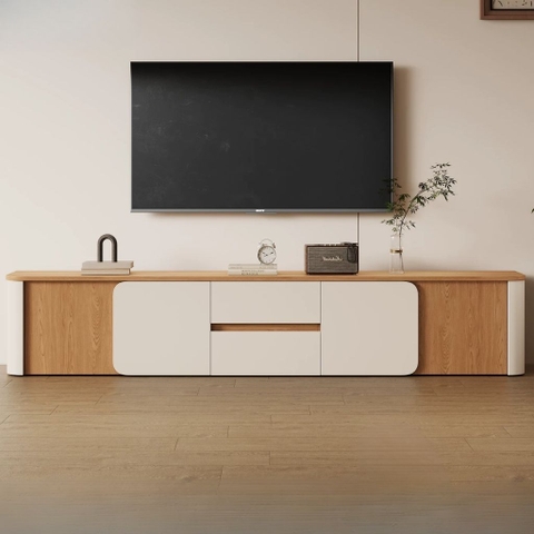 Kệ Tivi Bo Cong Cho Phòng Khách Hiện Đại 200x35x45cm Yapi-927